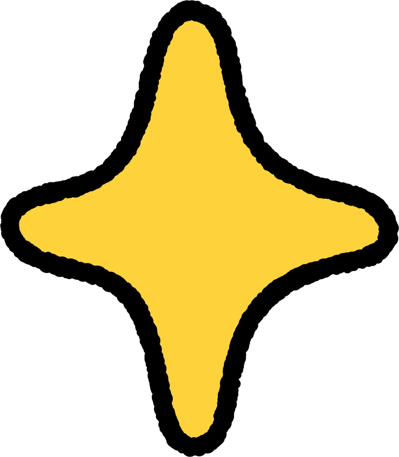 pop retro star sparkling
